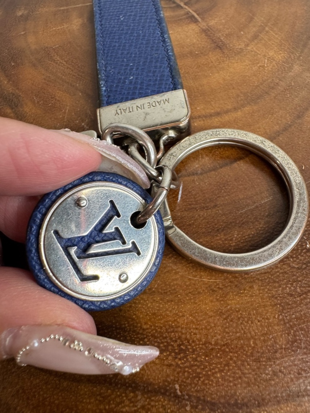 LUIS VUITTON Neo LV Club Bag Charm And Key Holder in Cobalt Monogram Canvas. - Picture 4 of 8